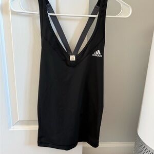 Adidas Black and Gray Tank Top